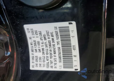 2009 Acura Tl z USA, uszkodzony, nr VIN 19UUA86579A019346